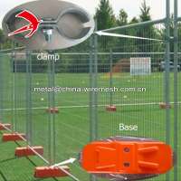 prefab folding fencing panels movable fence temporary fence