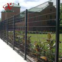 Low price workshop powder coated double wire playground mesh fence