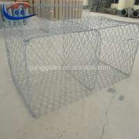 High quality hexagonal 60*80mm pvc coated gabion box made in China